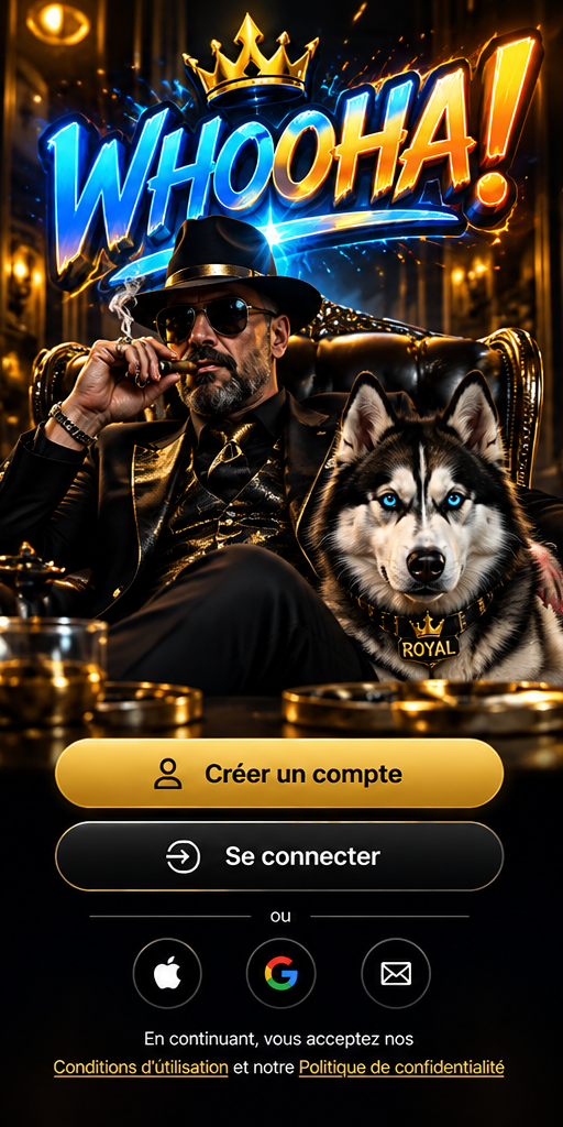 WHOOHA! — Créer un compte ou se connecter